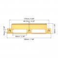 Uxcell Door Strike Plate 195mm X 40mm 201 Stainless Steel Latch Deadbolt For Frame Jamb Gold