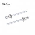 Uxcell Blind Rivets 304 Stainless Steel 4mm Diameter 6mm Grip Length Silver 100pcs