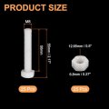 25 Pair Nylon Screws Nuts Assortment M8x50mm Hex Bolts And M8 For Machinery Electronics Industrial Accessories White