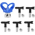 6 Pack Airless Paint Sprayer Nozzle Tips Set Reversible Spray 211 315 415 517 623 For Spraying Machine