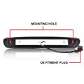 Led Third Brake Light For Chevy Silverado Gmc Sierra 1500 Hd 2007 2013 High Mount Cargo Type X Clear Lens Black Housing Amber