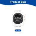 Socket Set Screws 30pcs M10x8mm Metric -carbon Steel Hex Headless Cup Point Grub For Repairing Compact Instruments Machinery