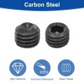 Socket Set Screws 30pcs M10x8mm Metric -carbon Steel Hex Headless Cup Point Grub For Repairing Compact Instruments Machinery