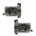 Nissan Pathfinder 1990 91 92 93 94 1995 Headlight Assembly Driver And Passenger Side Pair Halogen Clear Lens Replacement For 