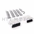 Silver Round Fairing Bolts Screw Kit For Cbr 900rr 1993 1999 929rr 2000 2001 954rr 2002 2003 Billet Aluminum Fasteners 