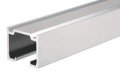 Satin Anodized Enclosed Double Overhead Track For Pass Thru Windows D6a 12 Ft Long Aluminum Construction 