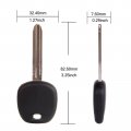 Ocpty 2x Uncut 4d 67 Chip Ignition Key Replacement For Specific Toyota Series Toy44d-pt Lk-toy-01 89785-60160 89785-60160c