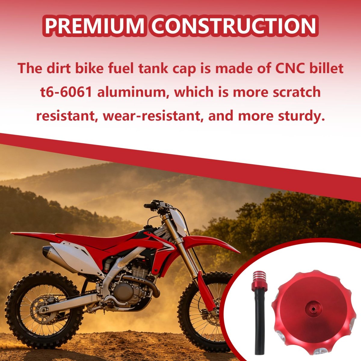 Fuel Tank Cap Cover For Honda Crf 250r 250x 450x Trx 450r 400ex Motorcycle 2005 To 2010 Cnc Billet Aluminum With Respirator And