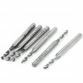 Uxcell 2mm X 12mm 3 175mm Spiral Flute Carbide Micro Drill Bits Engraving Tool 6 Pcs