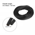 Uxcell Screen Spline 0 12 X100ft Round Window Repair Retainer For Door Screens Replacement Black