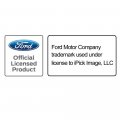 Ipick Image For Ford Focus St 3d Logo Black Stainless Steel License Plate Made In The Usa Official Licensed