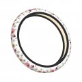 Colorful Wildflowers Steering Wheel Covers With Butterflies Bees Dragonfly And Ladybugs Floral Border Non Slip Neoprene Car