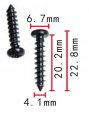 Autobahn88 Screw For Air Grille Bumper Compatible With Vw Audi Golf Gti Passat R32 Rabbit Oem N91091001 Pack Of 10
