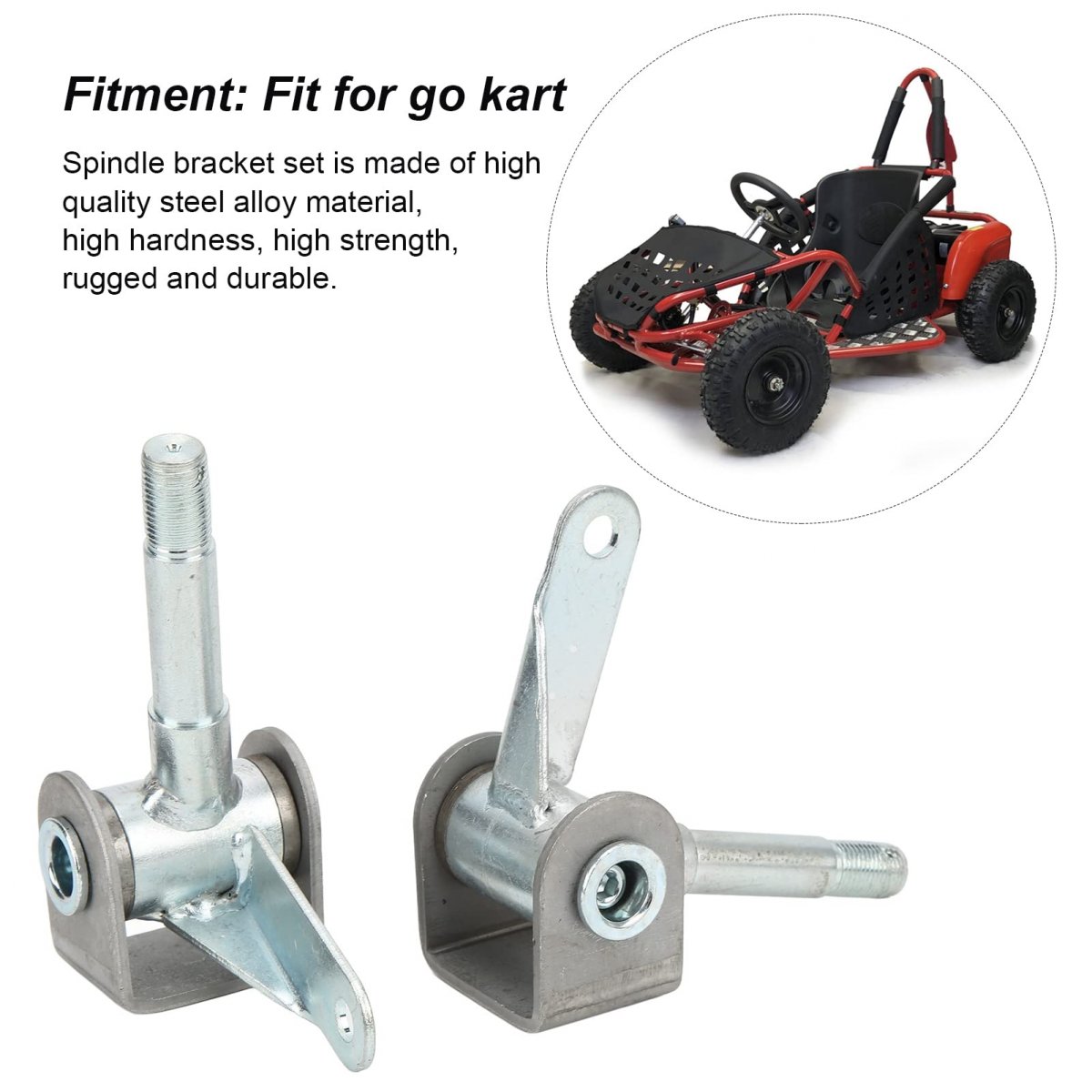 4 5inx5 8in 2pcs Spindle Bracket Replacementa Other Auto Partsa Right Left Steel Alloy Set For Go Kart Accessories