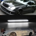 Nslumo Led Side Marker Lights Compatible W 2007-2009 Mercedes Ben Z W211 E350 E550 E63 Amg Lci Xenon White Front Bumper Turn 