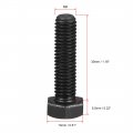 Uxcell M8x30mm Hex Head Screw Bolts Fastener Grade 8 Carbon Steel Black 15pcs