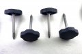 4 Pcs Soft Top Window Frame Knob Door Surrounds Kits With Pin For Jeep Wranglertj 1997 To 2006 Black Tj Knob 0 