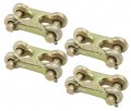 Mytee Products 4 Pack 3 8 Inch Double Clevis Link G70 Safety Chain Repair Twin 6600 Lbs Working Load Limit Truck Trailer Tie 