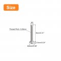 Uxcell M1-0 25 X 8mm 100pcs Flat Round Head Screws 304 Stainless Steel Phillips Drive Machine Hardware Fastener For Furniture