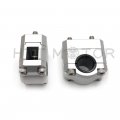 Handlebar Handle Fat Bar Mount Clamp Riser 22mm To 28mm For Cb500x 2013 2014 Cnc Machined Aluminum Pivoting Design Silver Color
