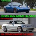 Rear 3rd Brake Light Smoke Lens Red Led For 1990 To 1997 Mazda Miata Mx5 Mk1 Eunos Roadster Plug And Play Error Free High Mount