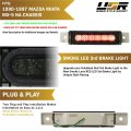 Rear 3rd Brake Light Smoke Lens Red Led For 1990 To 1997 Mazda Miata Mx5 Mk1 Eunos Roadster Plug And Play Error Free High Mount