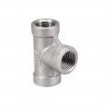 Uxcell Stainless Steel 304 Cast Pipe Fitting 1 4bspt Female Thread Class 150 Tee Shaped Connector Coupler 2pcs