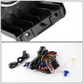 Smoke Lens Headlights Bundle With Clear Driving Fog Lights Compatible Ford F250 F350 F450 Super Duty Excursion 05-07