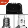 A-premium Set Of 6 Ignition Coil Pack And Iridium Spark Plugs Compatible With Honda Passport Acura Slx Isuzu Amigo Rodeo