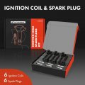 A-premium Set Of 6 Ignition Coil Pack And Iridium Spark Plugs Compatible With Honda Passport Acura Slx Isuzu Amigo Rodeo