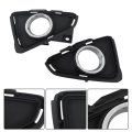 Antuko 2 Pcs Front Fog Lights Assembly Left And Right Side Replacement For Rav 4 2016 2017 2018 With Clear Black