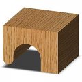 Whiteside Router Bits 6026 Drawer Pull Bit With 1 4-inch Radius 1-1 2-inch Large Diameter And 13 16-inch Cutting Length 