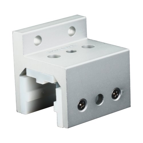 6415 10 Series 3 Slot Mount Single Flange Short Standard Linear Bearing With Brake Holes Aluminum Construction Uhmw Pads 1 In