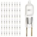 Satco S1908 10 Watt Halogen T3 Light Bulb Frosted Finish Bi Pin G4 Base 12 Volt 2900 Kelvin Warm White 108 Lumens Dimmable 