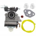 Aisen Carburetor For 25cc 26cc 33cc 35cc Bladez Moby Goped Bigfoot Scooters Fuel Line Primer Bulb