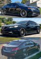 Premium 3d Wavy Sport Black Window Visor Rain Guard Deflector Compatible For 2009-2014 Acura Tl
