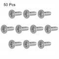 Uxcell M4x12mm Flat Head Machine Screws Phillips Cross Screw 304 Stainless Steel Fasteners Bolts 50pcs