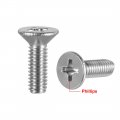 Uxcell M4x12mm Flat Head Machine Screws Phillips Cross Screw 304 Stainless Steel Fasteners Bolts 50pcs