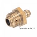 Uxcell Brass Straight Grease Fitting M12 X 1 75mm Thread Hydraulic Accessories 5pcs