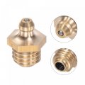 Uxcell Brass Straight Grease Fitting M12 X 1 75mm Thread Hydraulic Accessories 5pcs