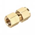 Uxcell Compression Tube Fitting M12x1mm Female Thread X 8mm Od Straight Coupling Adapter Brass