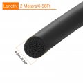 Uxcell Foam Rubber Weather Seal Strip 6mm 0 24 Diameter X 2 Meters 6 56ft Long Round Epdm Solid For Reduce Noise Shock Friction