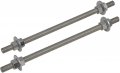 Roof Top Blox Adjustable Piping Support Rod-03 Zinc-coated Threaded Extension Rod 1 2 Diameter X 2 Pack 