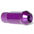 Circuit Performance Forged Steel Extended Open End Hex Lug Nut For Aftermarket Wheels 12x1 5 Purple 20 Piece Set Tool