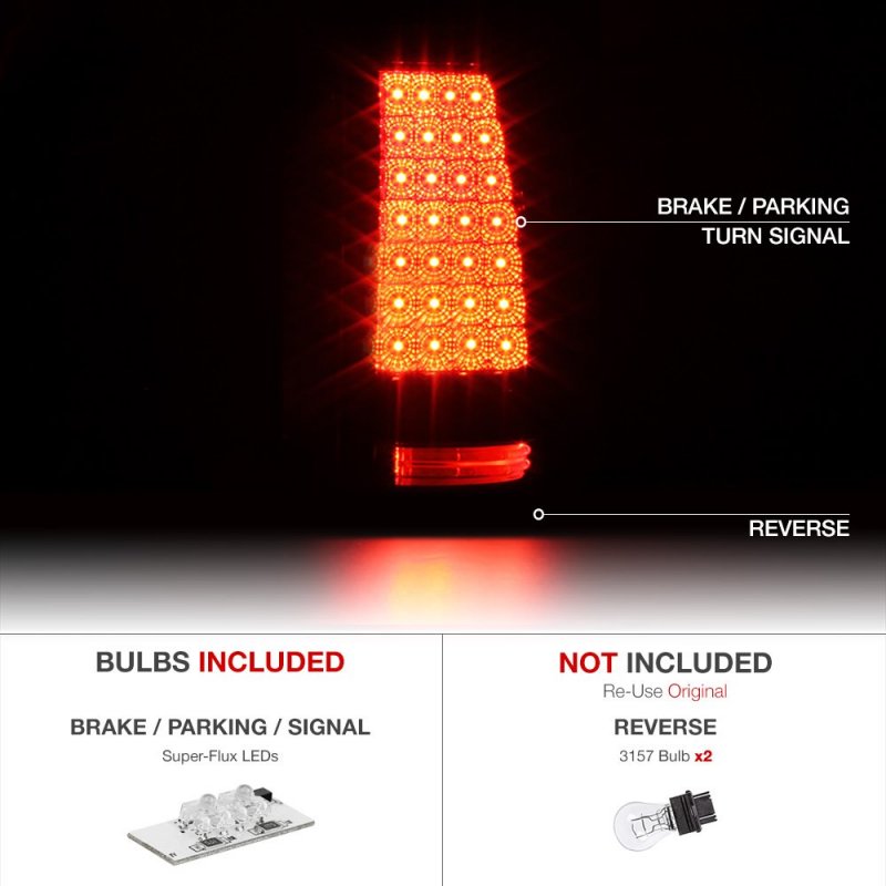 Chrome Bezel Premium Led Tail Light Housing Lamp Assembly For 2003-2006 Chevy Silverado 1500 2500 3500 Driver And Passenger