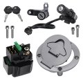 Partman Ignition Switch Lock Key Complete Set Fit For Yamaha Yzf-r3 Yzfr3 Yzf R3 2015-2018 With 1wd-h1940-00 Starter Solenoid