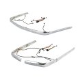 Tcmt Saddlebags Rear Trunk Decoration Trim Cover Led Lights Fit For Honda Goldwing 1800 Gl1800 2001-2017