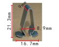 Autobahn88 Boot Interior Clip Compatible With Vw Audi Oem 3b9867289 Pack Of 10