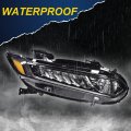 Headlights Assembly For 2018 2019 2020 Honda Accord Right Bumper Headlamp Cleara Lensa Black Housinga Ambera Reflector