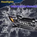 Headlights Assembly For 2018 2019 2020 Honda Accord Right Bumper Headlamp Cleara Lensa Black Housinga Ambera Reflector